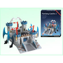 Crianças bricolage castelo 3d puzzle brinquedos educativos (h4551298)